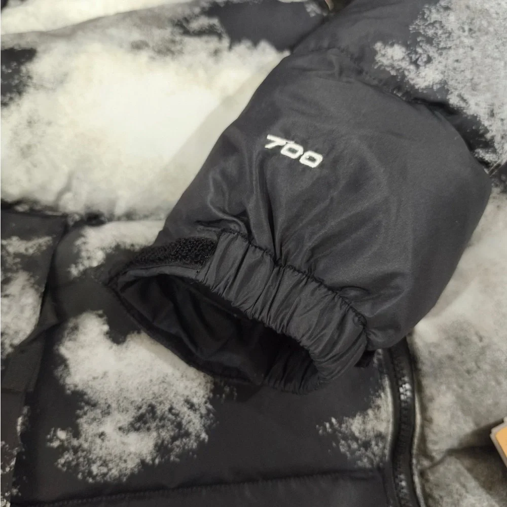 The North Face Black & White Cloud Puffer Jacket